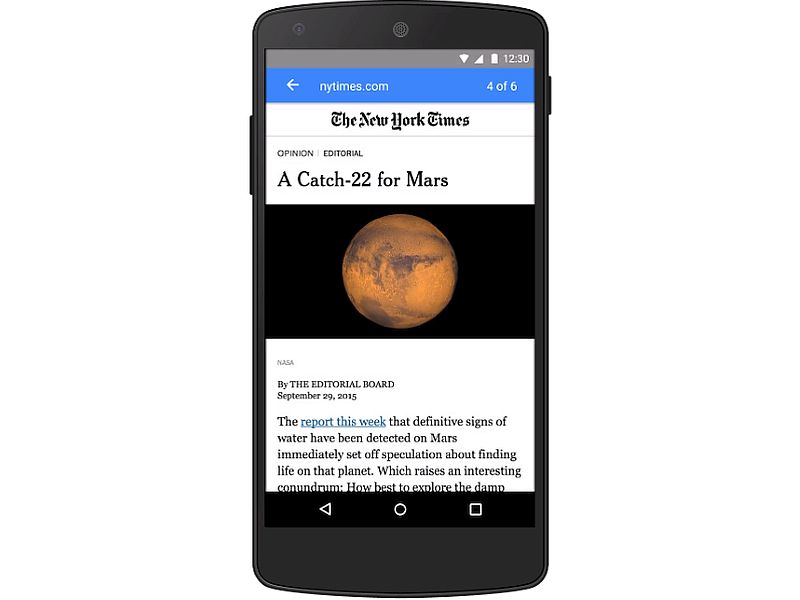 Google's Answer to Facebook Instant Articles Coming 'Early Next Year'