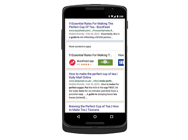 Google Search on Android Now Prompts Relevant App Installs in Results