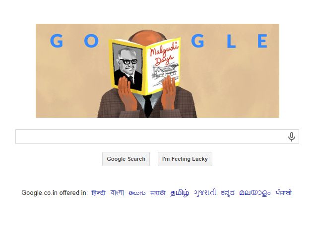 RK Narayan's 108th Birthday Marked by Malgudi Days Doodle