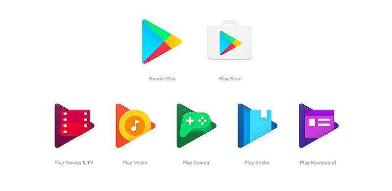 Google Play Family of Apps Get Refreshed Icons