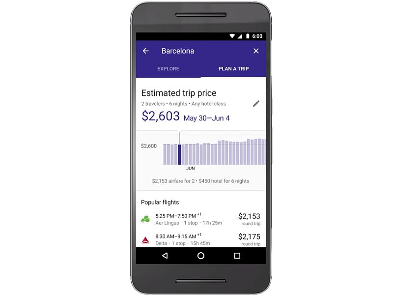 Google Search 'Destinations' Helps You Plan Entire Vacations on Mobile