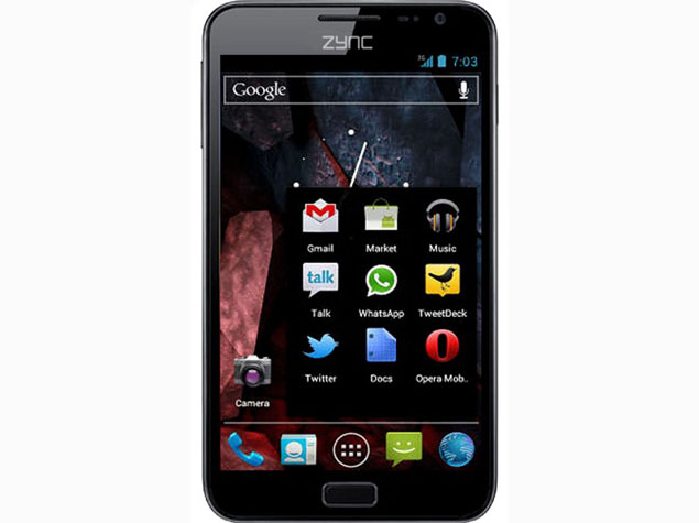 Zync launches 5-inch Z5 with Android 4.0 for Rs. 9,490