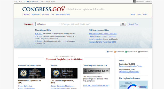 Congress unveils new beta search engine