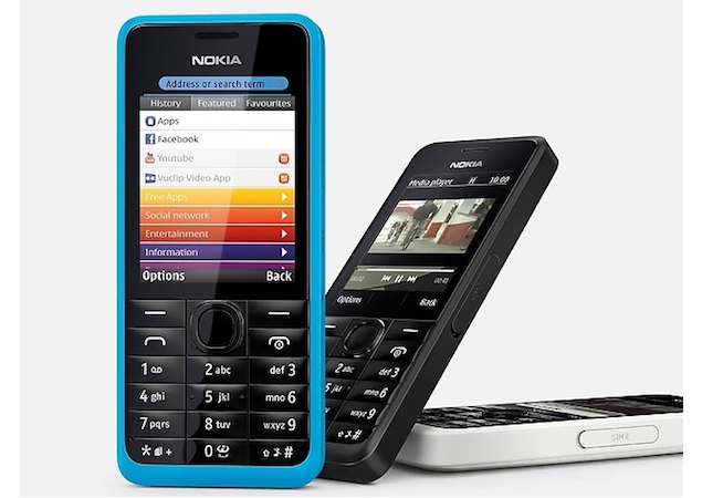 Nokia 301 with dual-SIM support launched for Rs. 5,349