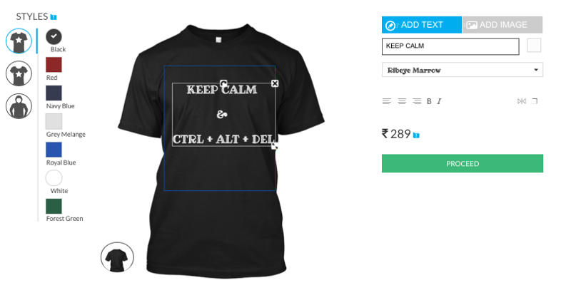 website like teespring in india