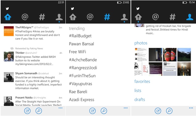 Twitter for Windows Phone gets a major update