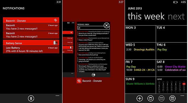 Alleged Windows Phone Blue screenshots reveal Notifications Center, new multitasking view