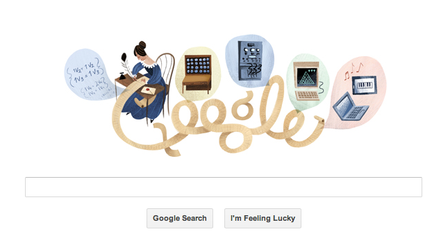 Google doodles a history lesson on Ada Lovelace's 197th birthday