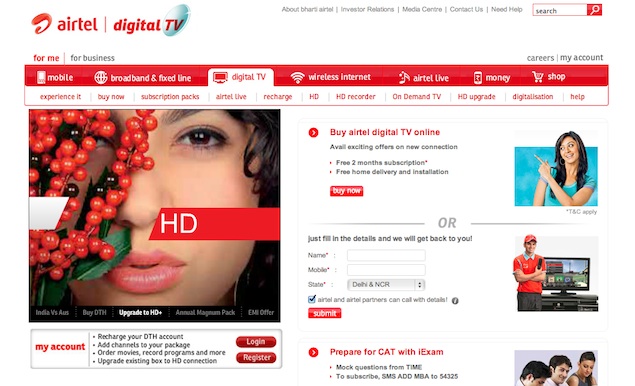 Airtel Digital TV launches new Twitter-focused service