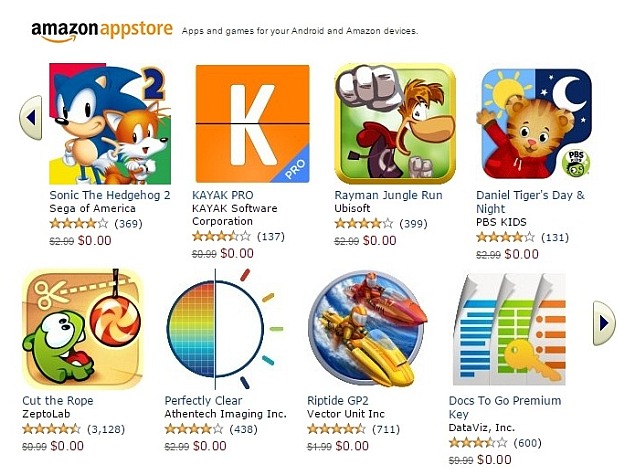 Amazon Appstore Offers Over 30 Android Apps Worth More Than $130 for Free