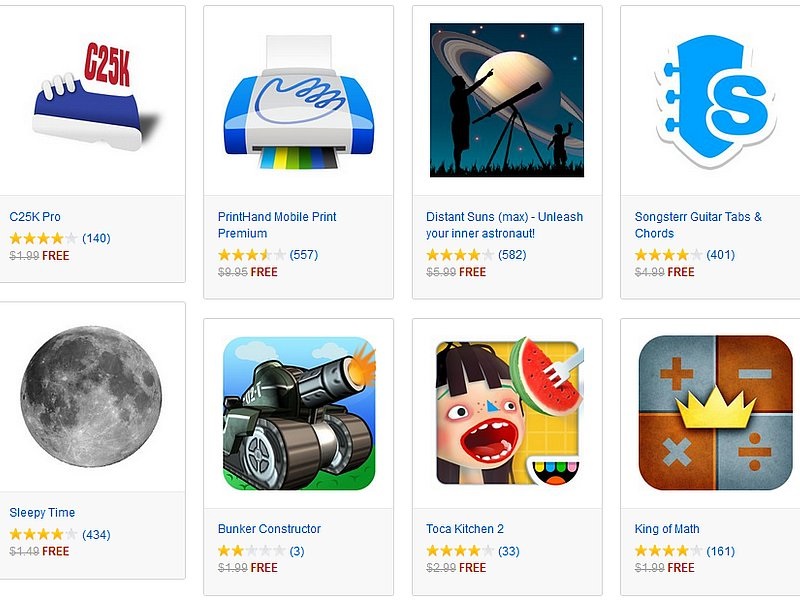 Amazon Appstore Offers Paid Android Apps Worth Over $90 for Free