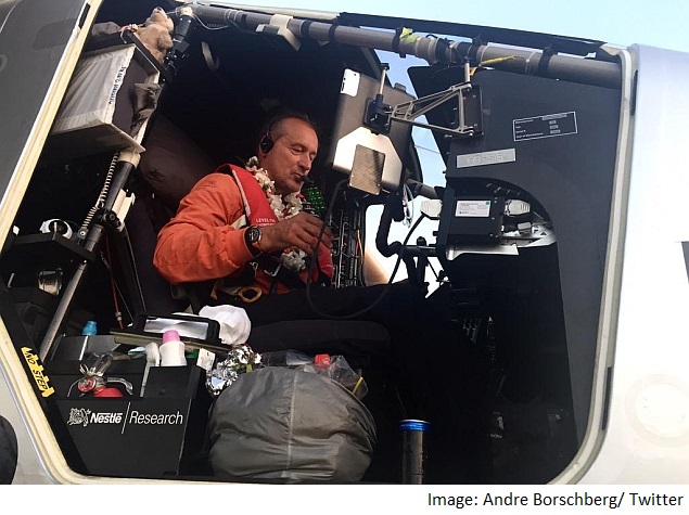 Solar Impulse 2 Lands in Hawaii, Pilot Sets Non-Stop Solo Flight Record