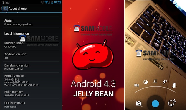 Android 4.3 leaks in new screenshots, features updated Camera app
