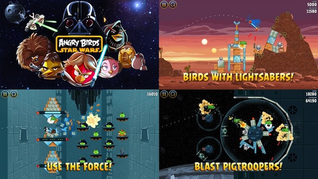 Angry Birds Star Wars becomes top iPhone, iPad app within hours of release