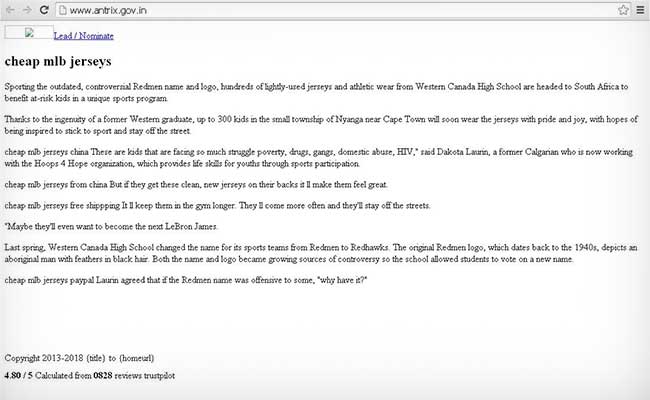 Isro Commercial Arm Antrix's Website Hacked Isro Commercial Arm Antrix's Website Hacked