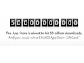 Apple counts down to 50 billion app downloads with $10,000 gift card giveaway
