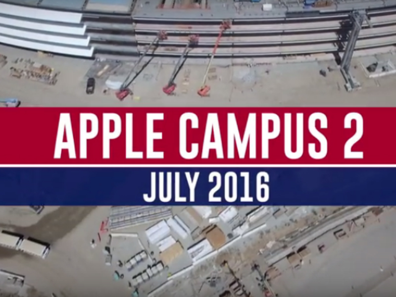 Watch: Drone Footage of Apple's 'Spaceship' Campus That's Nearing Completion