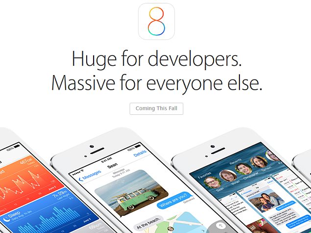Apple Unveils iOS 8 With New Health App, iCloud Photo Library and More