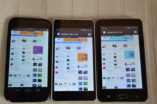 Battle of the bulge - Micromax A100 vs Spice Mi-500 vs iBall Andi 5c