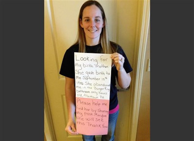 Burger King Baby finds birth mom, feels 'pure joy'