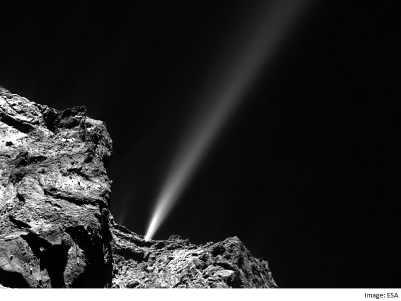 Comet Skirts Past Sun With Rosetta in Tow