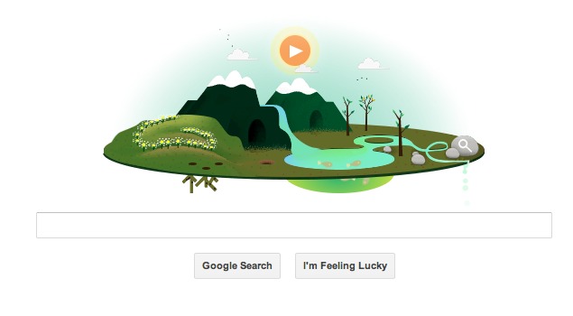 Google doodles Earth Day 2013