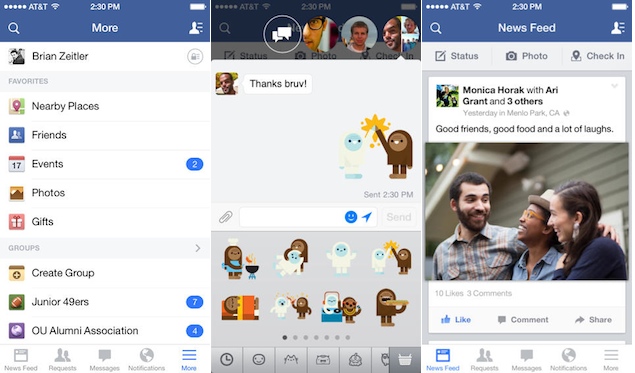 Facebook for iOS updated, brings the ability to edit posts and comments