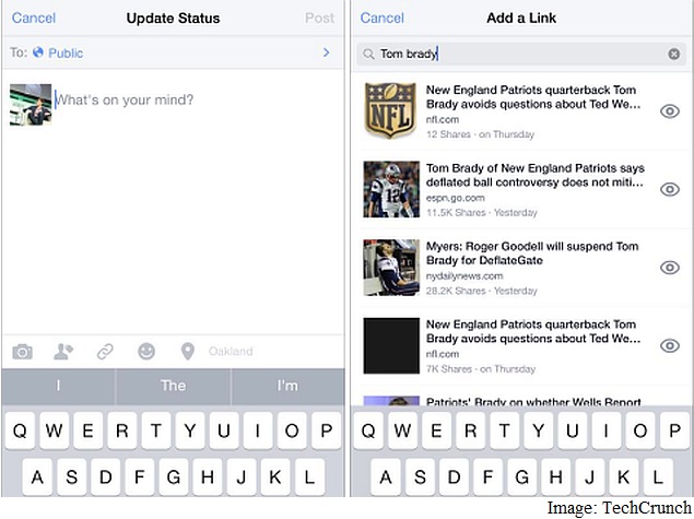 Facebook Testing 'Add a Link' Feature That Leverages Its Social Search