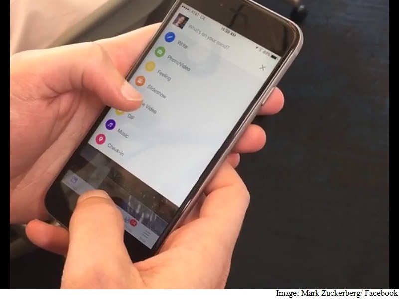 Facebook CEO Mark Zuckerberg Reveals Redesigned Sharing Options on App