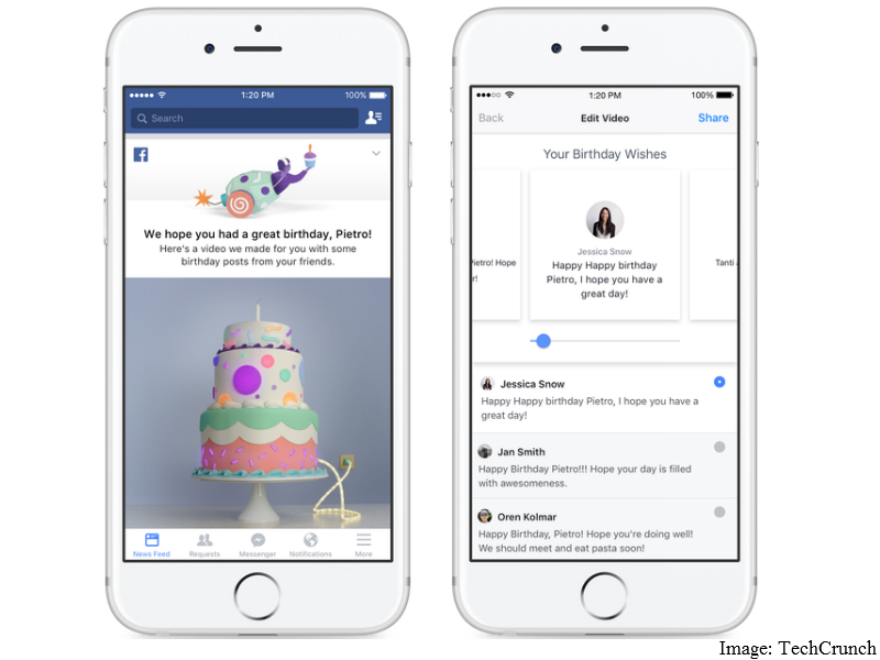 Facebook Will Now Collate Birthday Wishes and Show Them to You in a Video