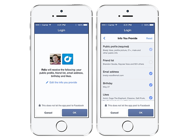 Now Choose What Info You Share When Signing In With Facebook Login