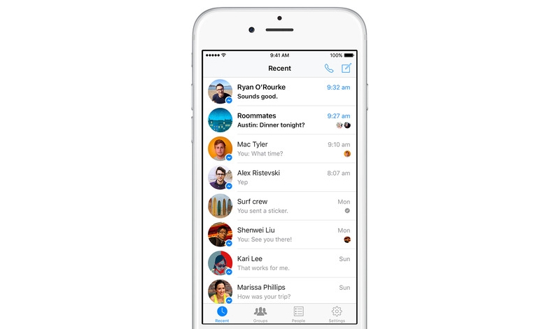 Facebook for Messenger for iPhone Gets Extended 3D Touch Support