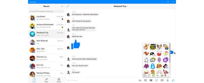 facebook messenger for windows