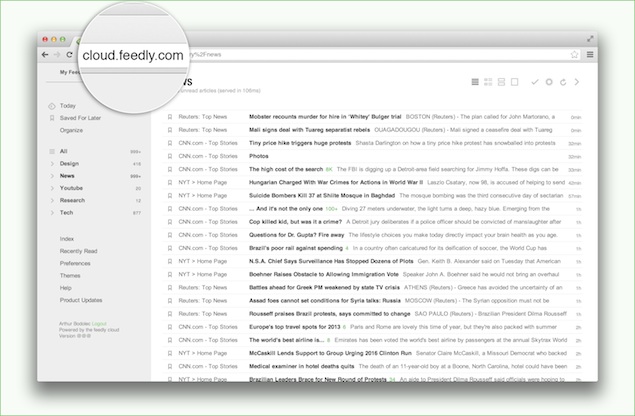 Feedly announces a Cloud platform third-party apps can use for syncing and more