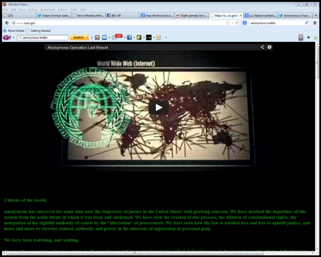 Hackers claim attack on US Justice Department website