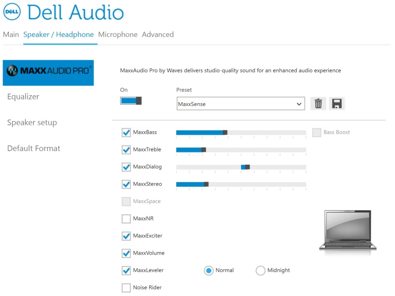 Dell audio не работает эквалайзер