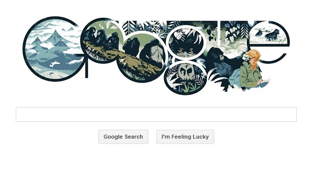 Dian Fossey's 82nd birthday marked with a Google doodle