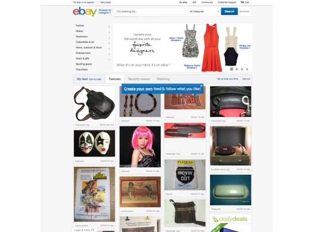 eBay unveils a Pinterest-inspired redesign