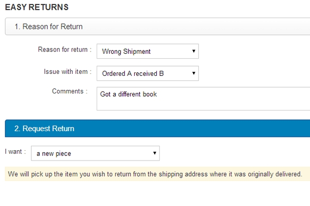 How to return items purchased on Flipkart