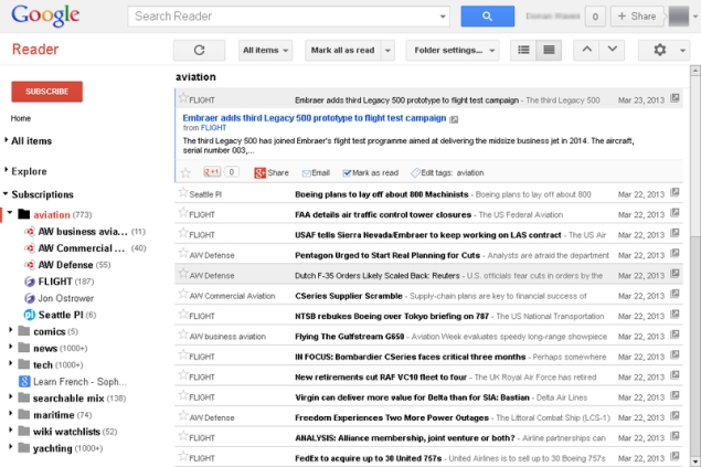RIP Google Reader