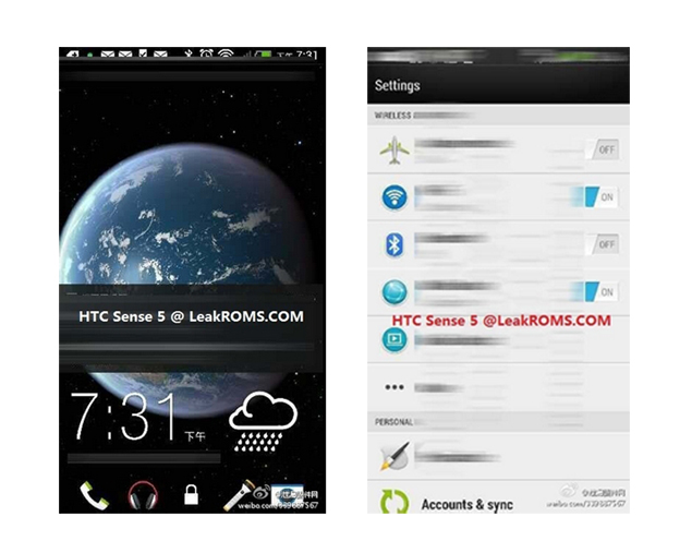 Alleged screenshots of HTC M7 running Sense 5.0 leak online