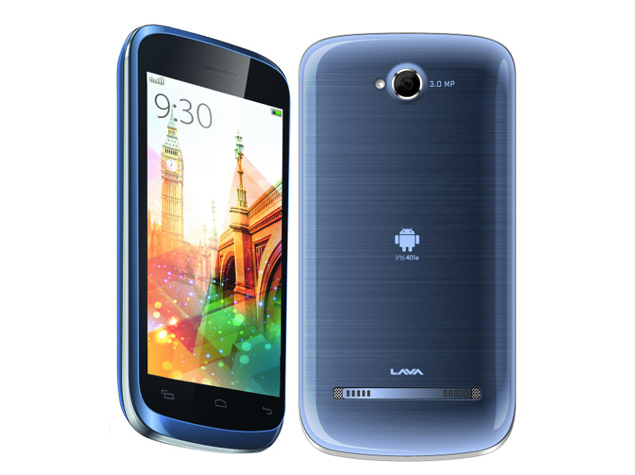 Lava Iris 401e dual-SIM Android smartphone listed online for Rs. 4,249
