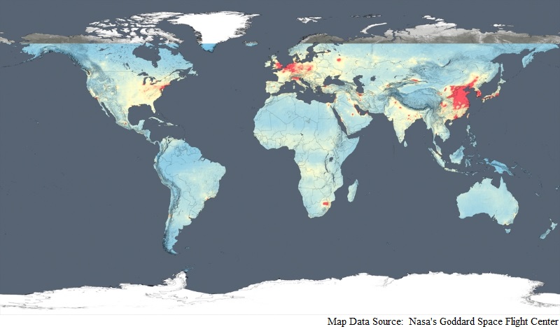 Nitrogen Dioxide Rising in India, Nasa Air Quality Maps Show