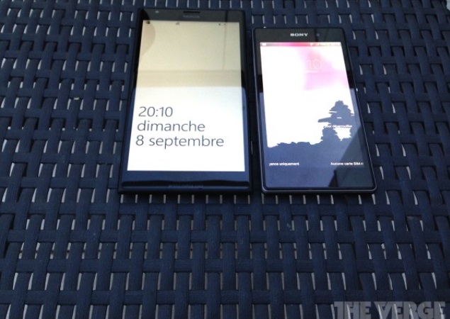 Nokia Lumia 1520 high quality images leaked, compared with Sony Xperia smartphone