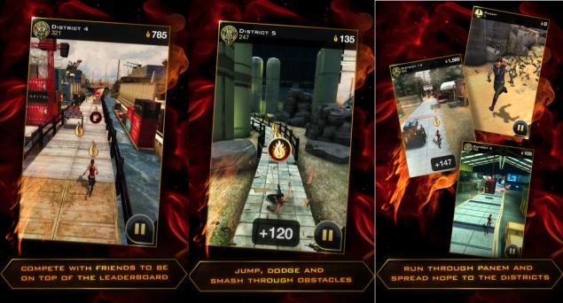 Hunger Games: Catching Fire - Panem Run game available for Android and iOS