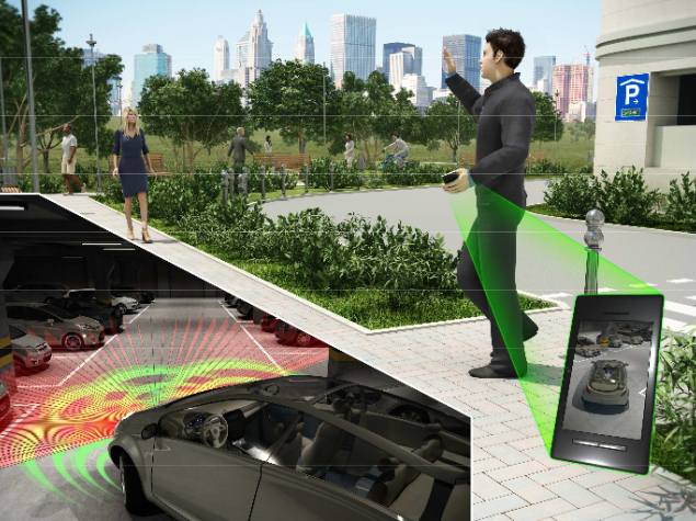 Electronic parking valet powered by smartphone app demoed at CES 2014