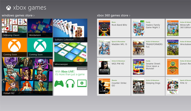 Will your PC turn into a gaming console with Xbox Games on Windows 8?
