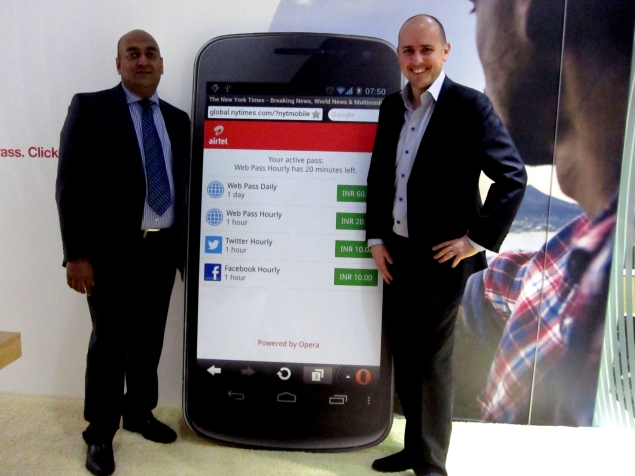 Airtel launches Opera Web Pass for pay-as-you-go Internet plans