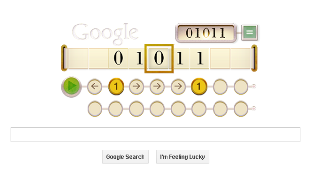 Alan Turing's 100th birthday marked by Google doodle