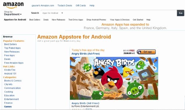 Amazon expands Appstore for Android support to Europe